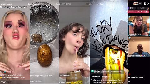 She Sucks Peanut Butter Through a Straw