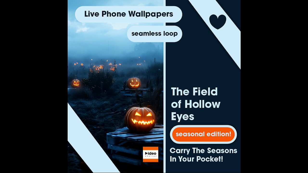🎃The Field of Hollow Eyes Live Wallpaper Lock Screen iPhone/Android Aesthetic Halloween Fall Holiday