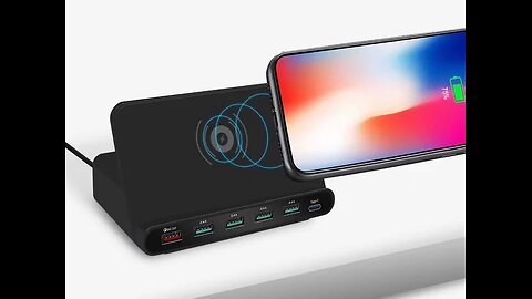 Go Wired & Wireless with 9-in-1 USB & Type-C Fast Charger