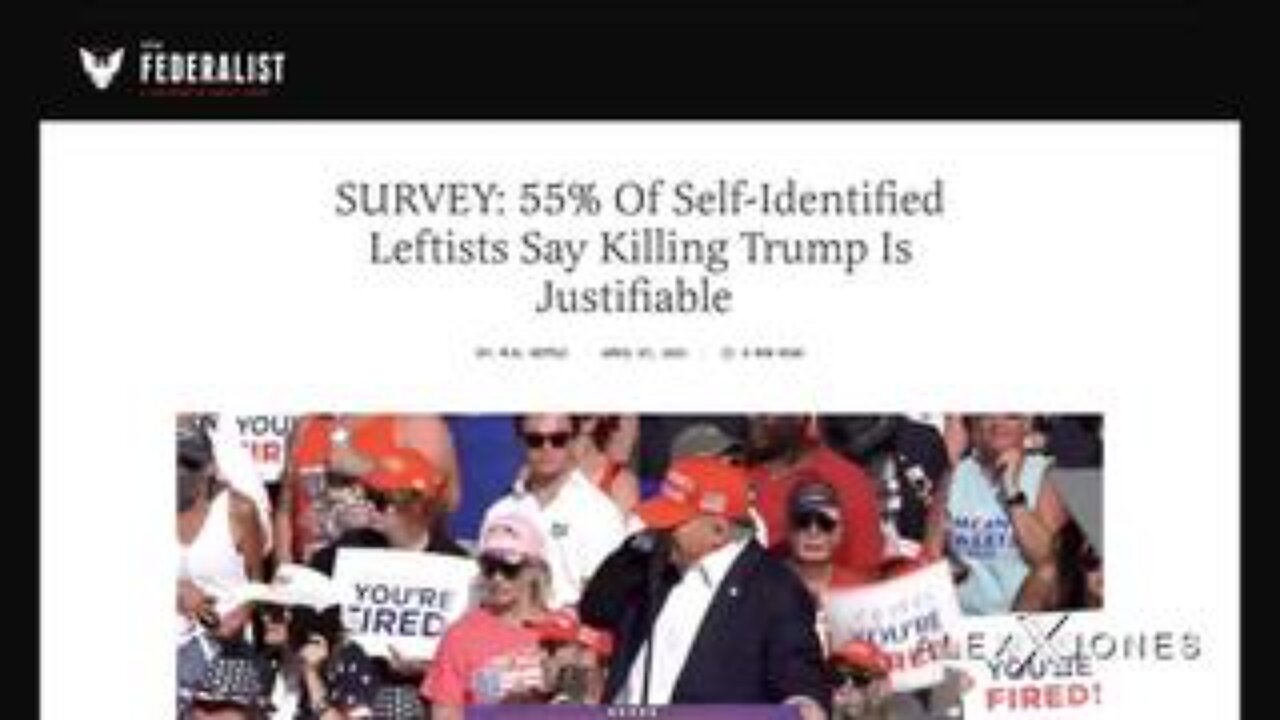 TRUMP ASSASSINATION SCENARIOS: With Polls Showing 55% Of Democrats Supporting Trump's Murder!