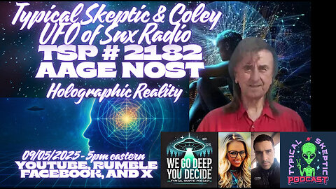 “Self-Aware Mind-Created & Holographic Projected Universe” – Aage Nost w/ Rob & Coley - TSP # 2182