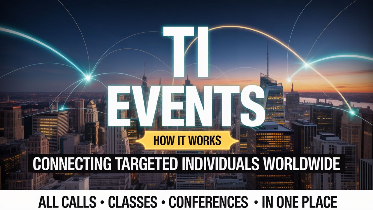 TI Events — Connecting Targeted Individuals | All TI Calls, Classes & Conferences in One Place