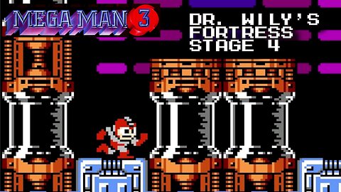 Mega Man 3 (NES) - Dr. Wily's Fortress Stage 4
