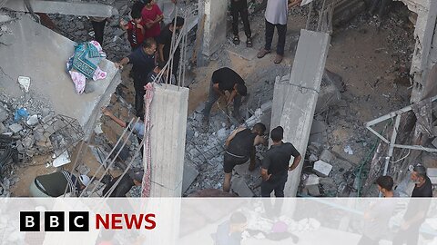 Children among 20 people reported killed overnight by Israeli strikes on Gaza | BBC News