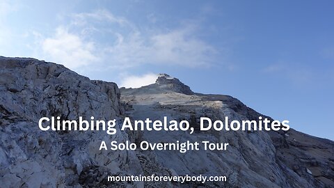 Solo Climbing Antelao, Dolomites, Italian Alps