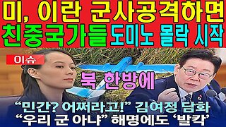 미, 이란 군사공격하면 친중국가들 도미노 몰락 시작