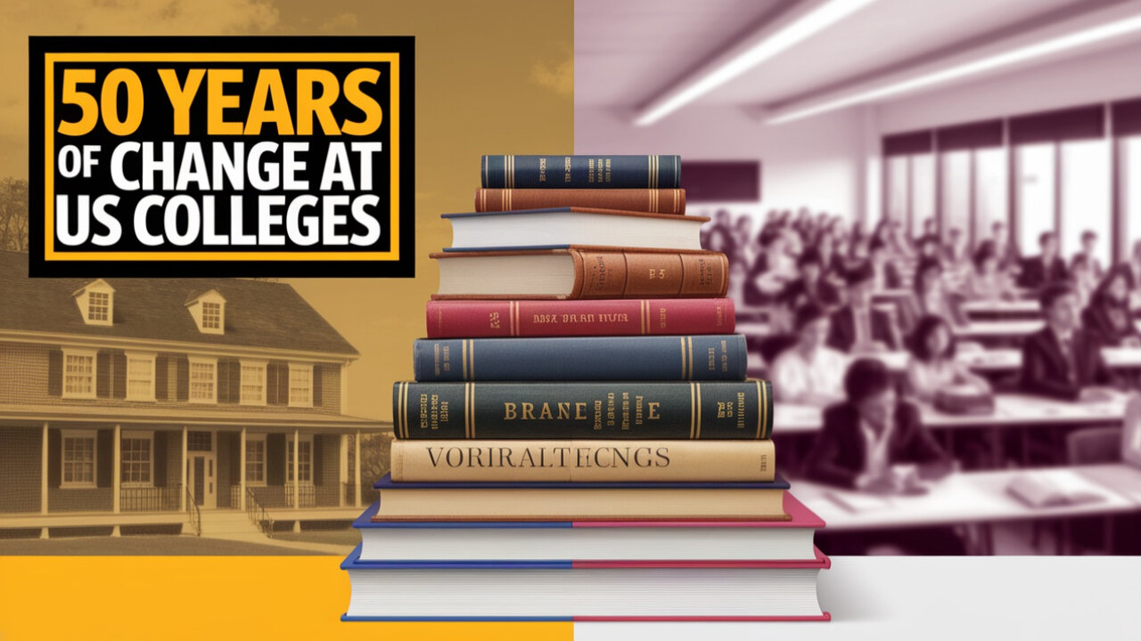 50 Years of Change at US Colleges #trending #new #college #facts