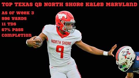 Top 6A Texas QB Kaleb Maryland (UTAH STATE COMMIT) 2025 Highlights Week 1-3