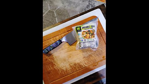 Marinating pressed tofu