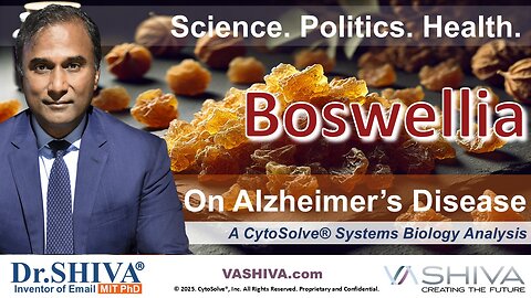 Dr.SHIVA® LIVE: Boswellia serrata on Alzheimer's Disease @CytoSolve® Systems Analysis
