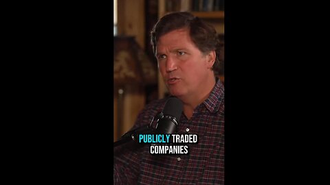 Tucker says US Pharma's are NOT private companies but Government Contractors!