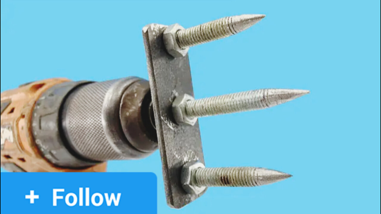 Farmer makes his own hand drill tool I...