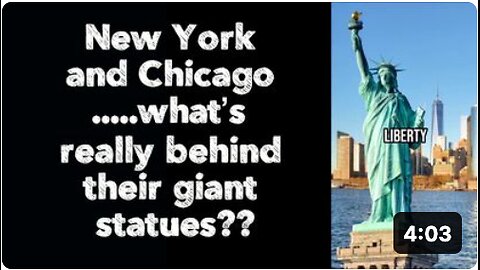 🗽 New York and Chicago .....what’s really behind their giant statues???? 🤔