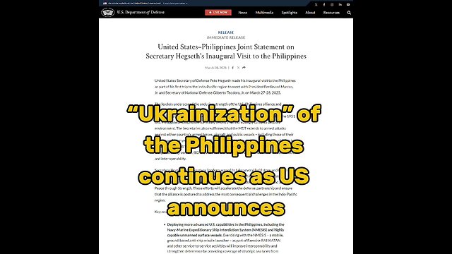 “Ukrainization” of the Philippines continues as US announces deployment of their NMESIS Missiles