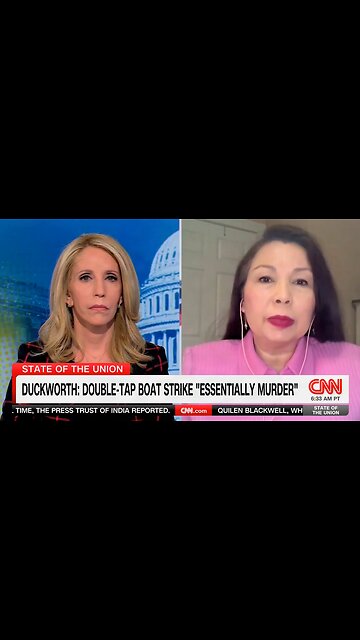Dem Tammy Duckworth BACKTRACKS on Live TV After CNN Presses Her on Drug Strike Footage