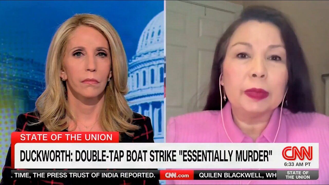 Dem Tammy Duckworth BACKTRACKS on Live TV After CNN Presses Her on Drug Strike Footage