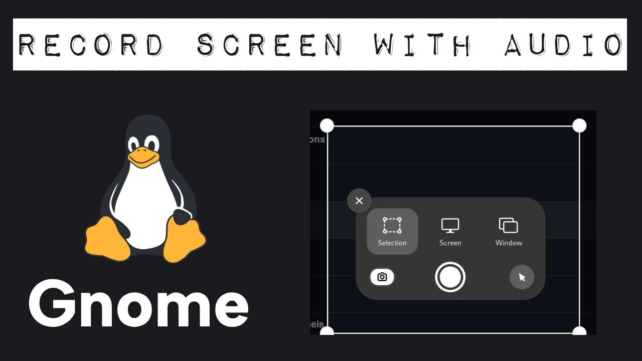 How to Record Screen with Audio on GNOME (Linux)