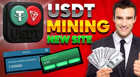 watch Video and Earn Money 💰 New USDT Mining Site | Best USDT Earning project 2025