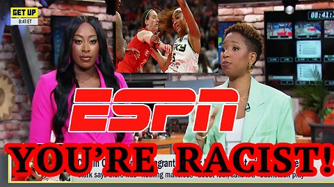 ESPN pushes WNBA's FAKE RACISM HOAX with NO PROOF to SHILL for Angel Reese against Caitlin Clark!