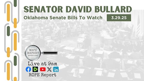 Oklahoma Senator David Bullard On The Oklahoma Senate