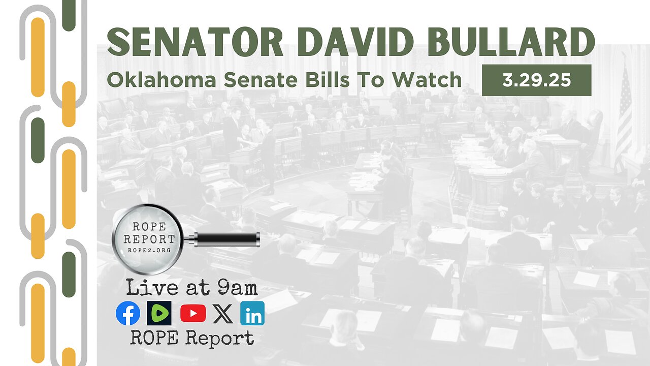 Oklahoma Senator David Bullard On The Oklahoma Senate