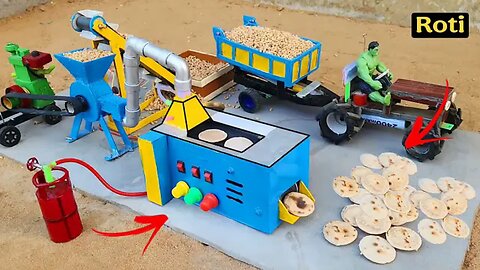Mini Automatic Grill/Pancake Maker with Generator | Flour Mill | Science Project! #ScienceExperiment