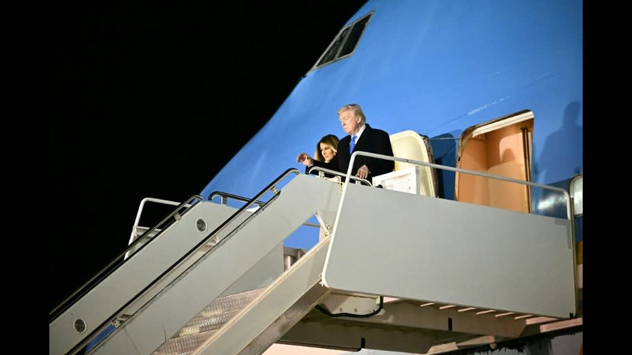 'Busy' Trump Treats Melania to Air Force One Birthday Dinner