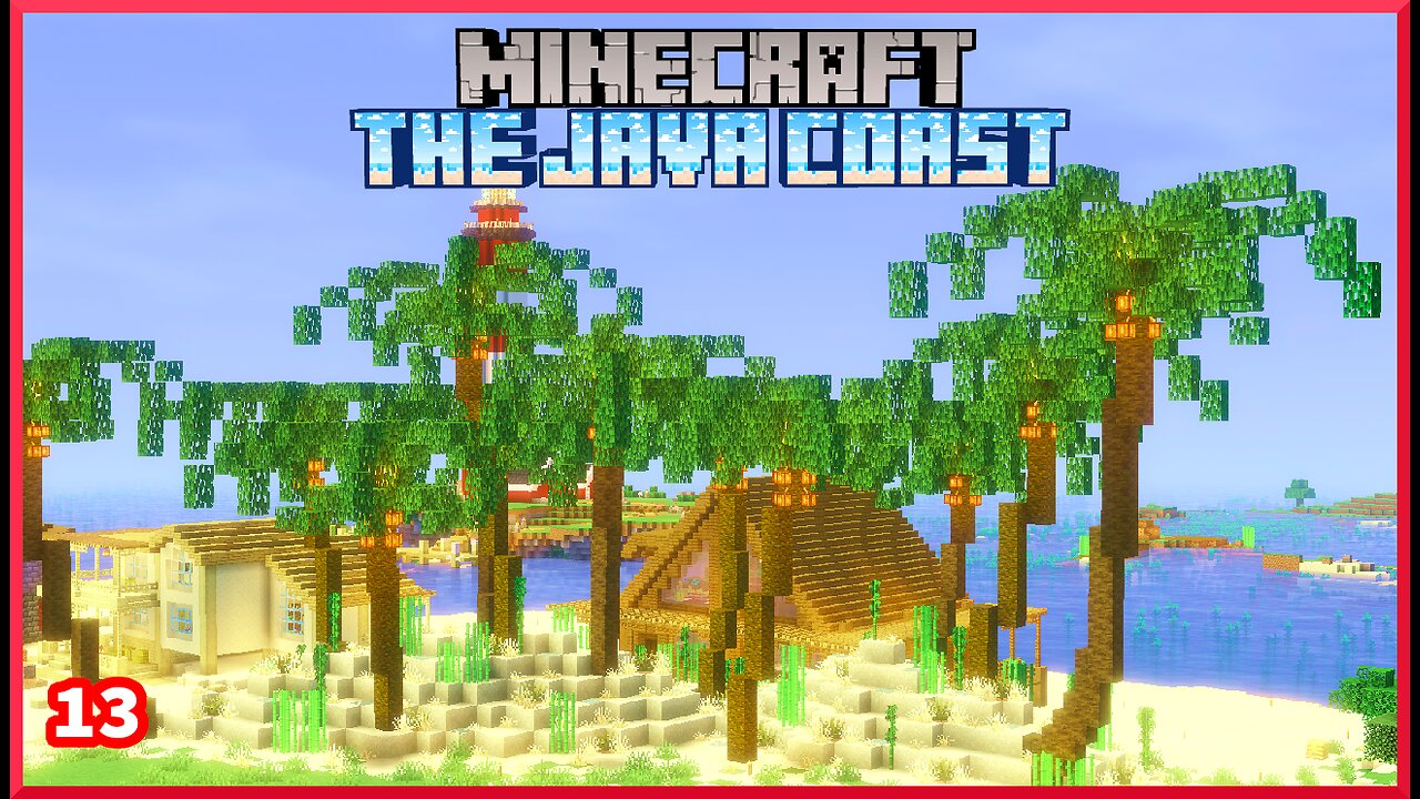 Building 19 Palm Trees in Minecraft: The Java Coast