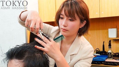 ASMR Japanese Barber Full Course 💈 Heavenly Haircut, Ear Spa & Massage by Okada