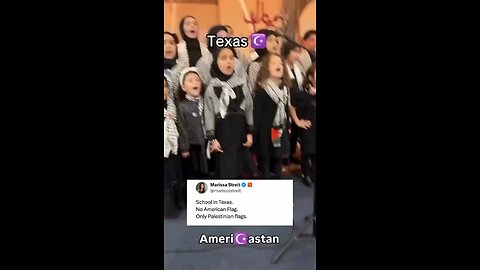 A school in Texas. No American flags, no English. Only Palestinian flags.