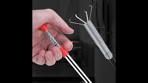 Long Drain Auger, Drain Clog Remover Tool, for A Stopped-up Toilet or A Slow-moving Sink (2-Pack)