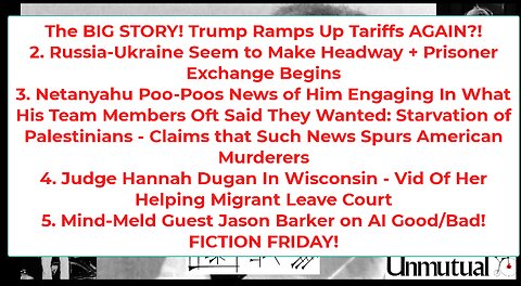 Liberty Conspiracy LIVE 5-23-25! Trump Tariffs, Israel Irate, Russia Ukraine, FICTION!