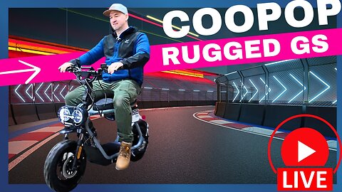 COOPOP Rugged GS 🏁 Jungfernfahrt! 👉 Wie weit komme ICH? 🤔 #coopop #eroller*WERBUNG*
