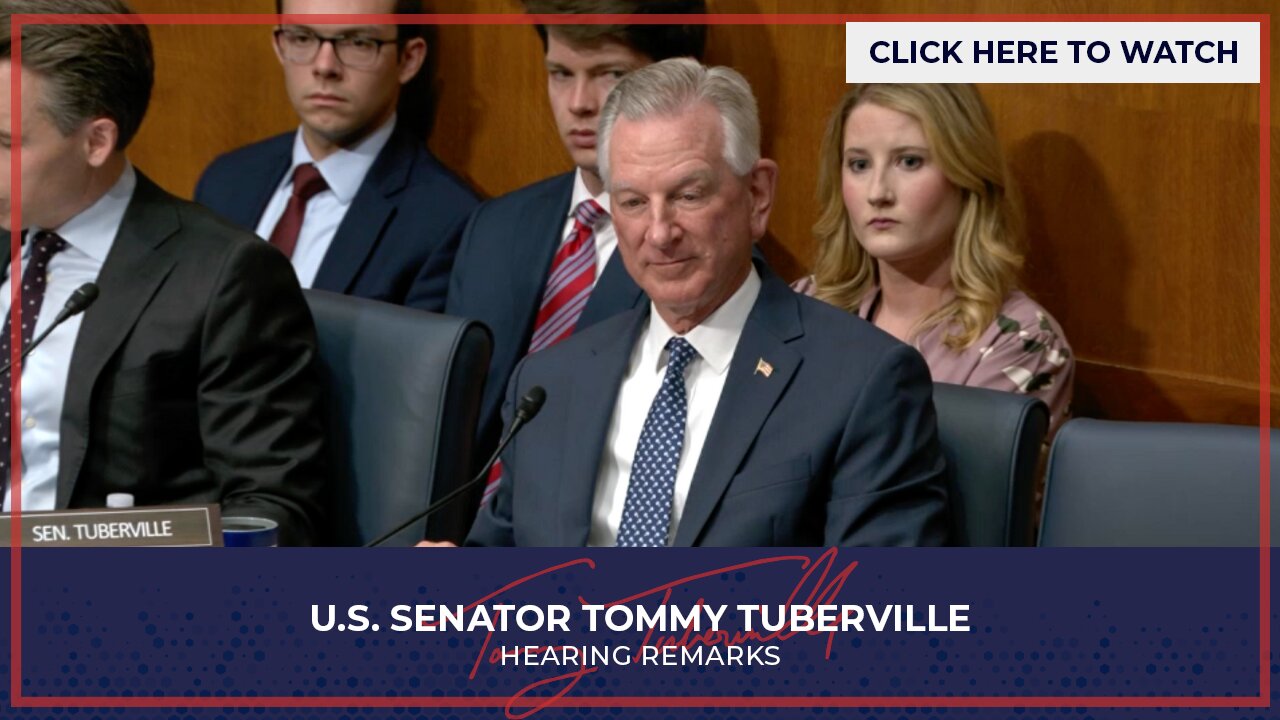 Senator Tuberville Discusses Title IX and School Choice at Senate HELP Hearing
