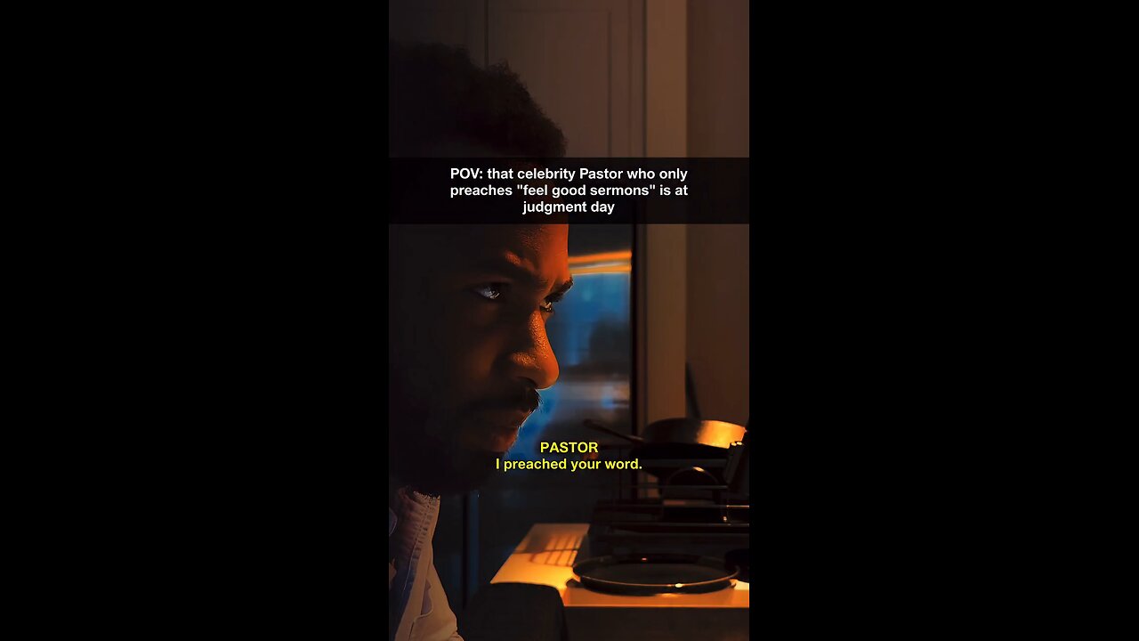 Unfortunately this is many of your pastors and churches you attend..