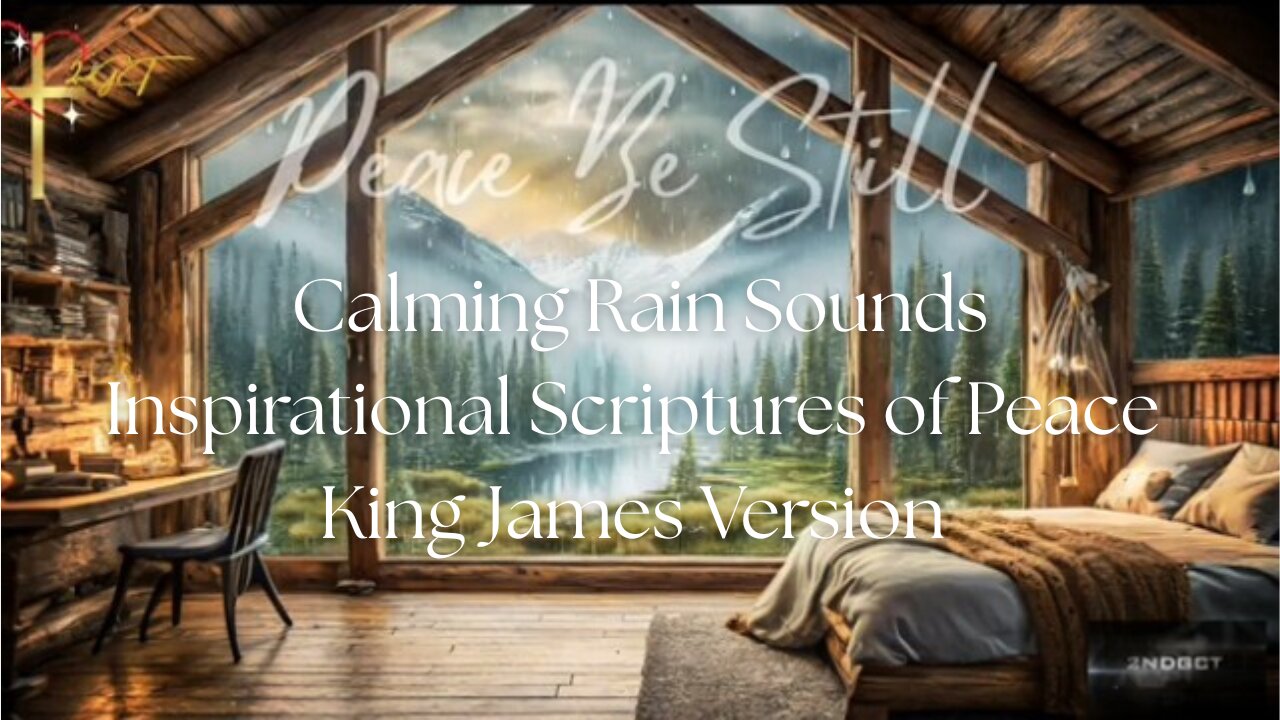 Peace Be Still Calming Rain Sounds Peaceful Sleep Scriptures of "Peace" #helpsleeping #rainsounds