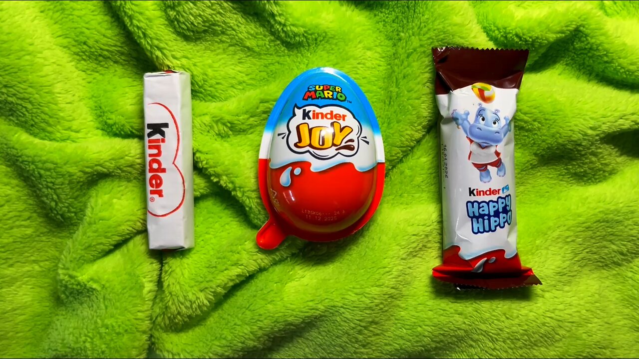 ASMR Kinder Mix Chocolate and Candy | Wrapping and Crinkle Sounds | Satisfying Video