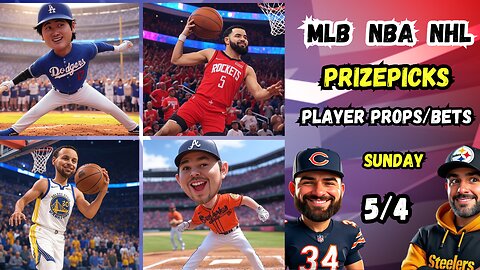🚨 9 BEST MLB Picks Today Sunday 5/4/25 | ⚾️ MLB Props | 🏀 NBA PROPS | 🏒 NHL