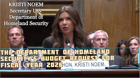 The Department of Homeland Security’s Budget Request for Fiscal Year 2026