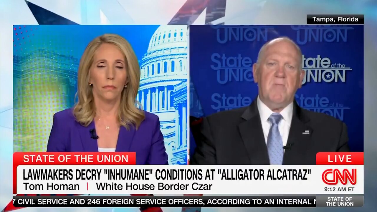 Tom Homan BLASTS Dems Complaining About “Alligator Alcatraz”