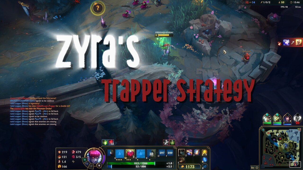 League Of Legends | Zyra | 6/2 | Gameplay | The Trapper