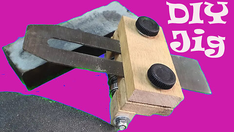 DIY chisel/planer blade sharpening jig!