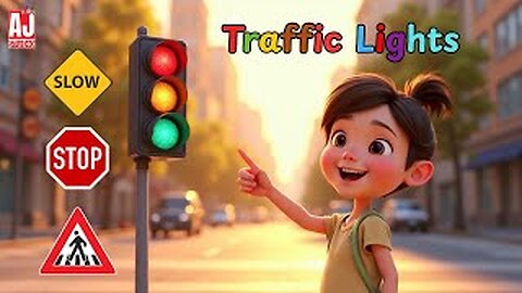 Traffic Rules Song 🚦🚗 | Learn Road Safety with Fun Kids Rhyme 😊