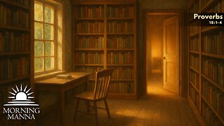Morning Manna - Dec 10, 2025 - Proverbs 18:1-4 - Isolation, Contention, and Understanding