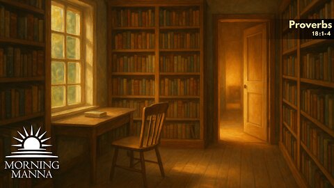 Morning Manna - Dec 10, 2025 - Proverbs 18:1-4 - Isolation, Contention, and Understanding
