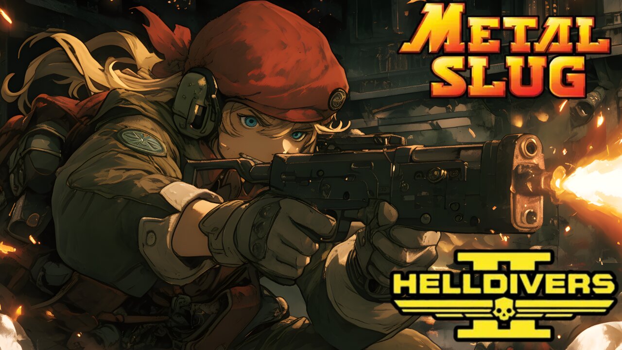 HELL DIVERS 2 X METAL SLUG/ MHWILDS