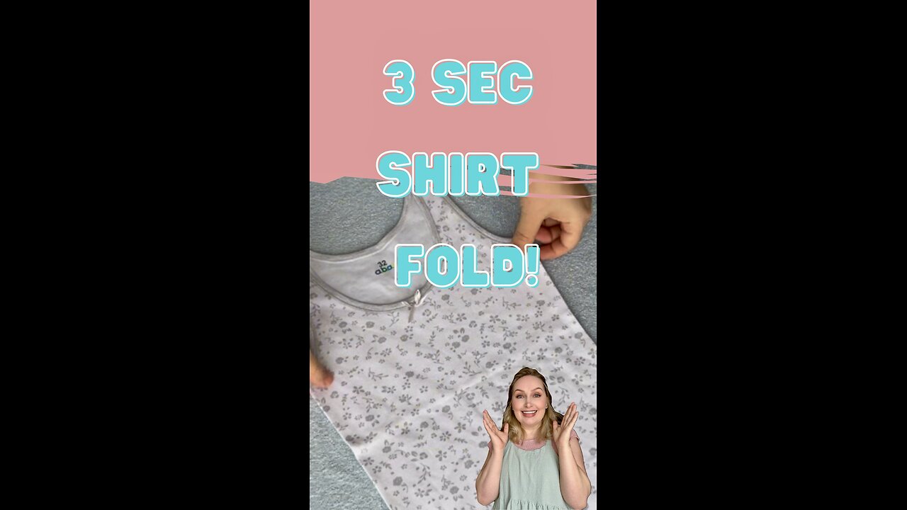 Fold a Shirt in 3 Sec!