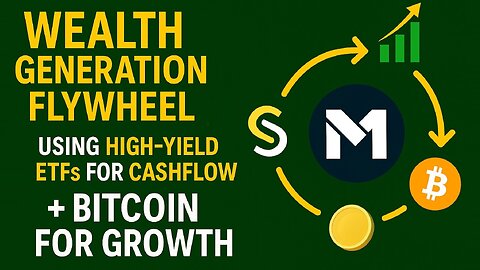 Wealth Generation Flywheel Using High-Yield ETFs for Cashflow + Bitcoin for Growth