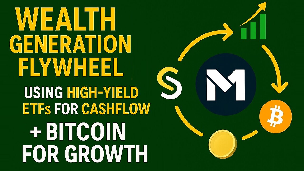 Wealth Generation Flywheel Using High-Yield ETFs for Cashflow + Bitcoin for Growth