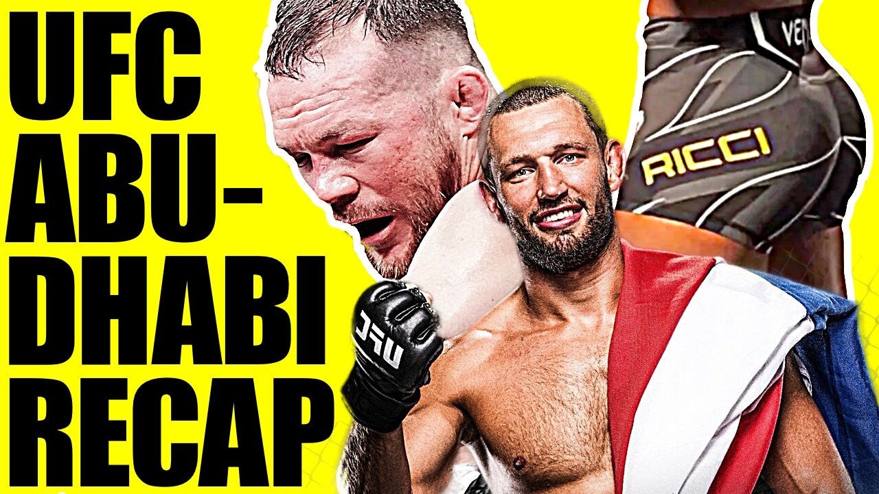 UFC Abu Dhabi RECAP: Reinier De Ridder BULLIES Robert Whittaker, Petr Yan SURGES